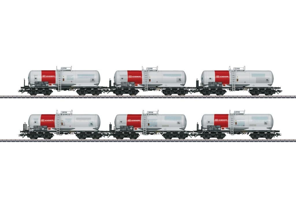 Märklin 46461 – Set 6 Ketelwagens DB Schenker– NIEUW, Ophalen, Wisselstroom, Märklin, Nieuw