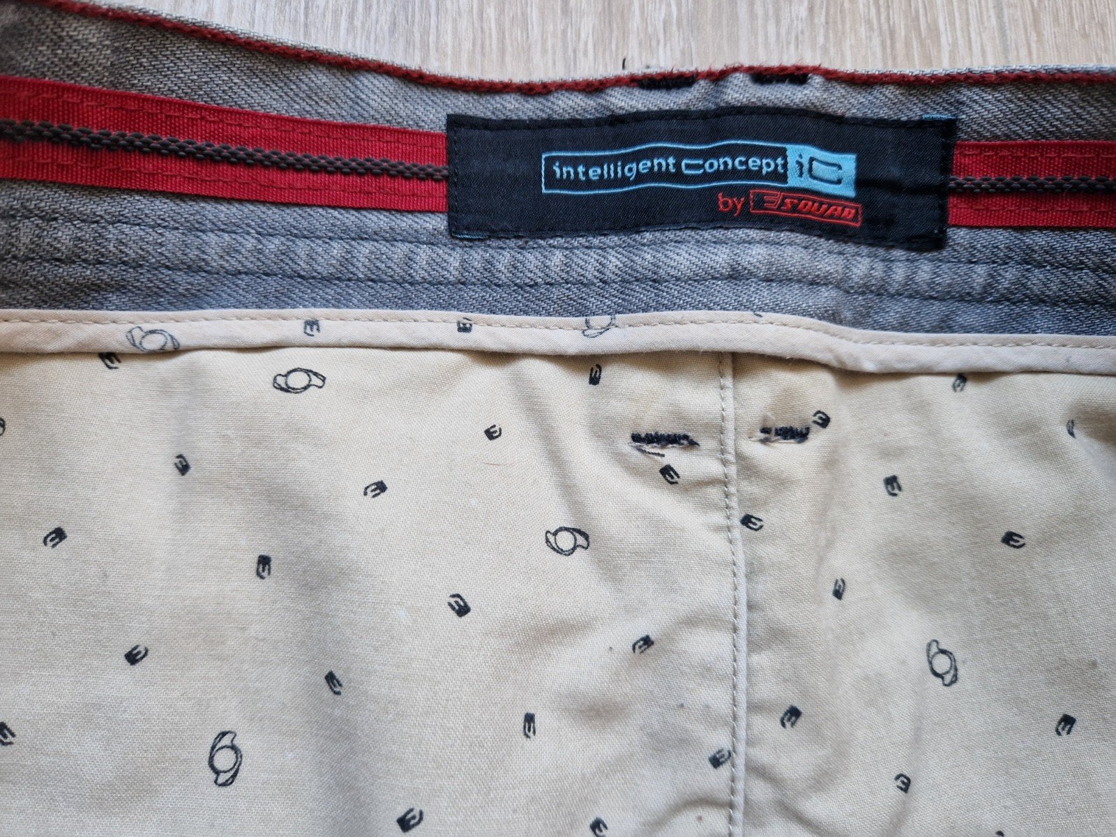 Intelligent Concept motorjeans licht grijs maat L 36, Motoren, Ophalen of Verzenden, Tweedehands, Heren, Broek | textiel