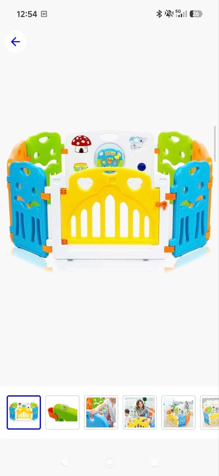Baby Vivo Grondbox - Veilig en Kleurrijk Speelparadijs, Ophalen, Nieuw, Rechthoekig