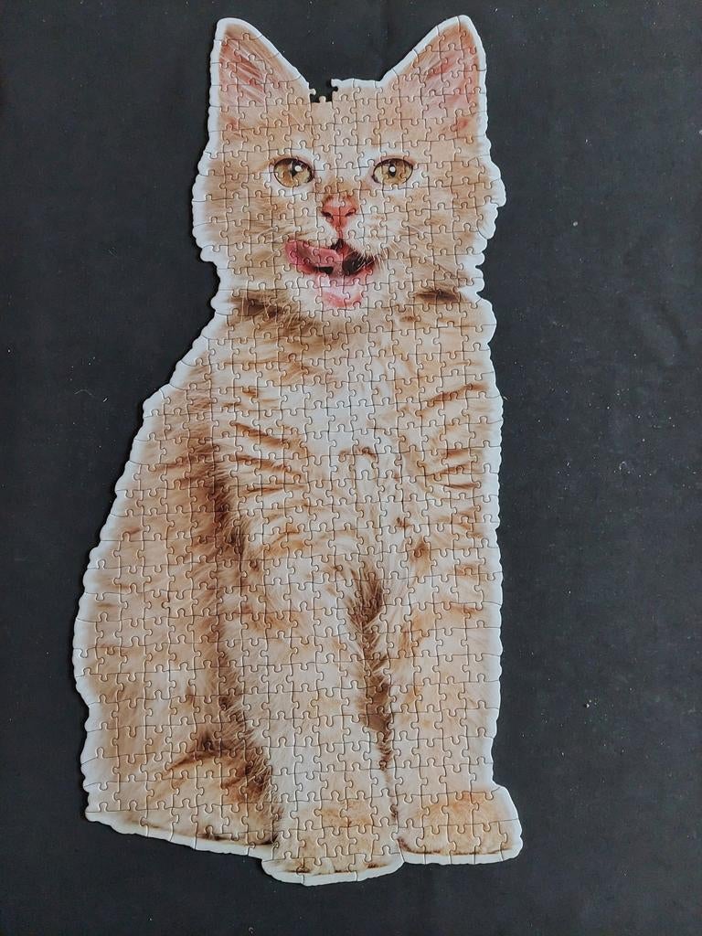 Puzzel van poes / kat 460 stukjes ZGAN! HEMA, Ophalen of Verzenden, Minder dan 500 stukjes, Gebruikt, Legpuzzel