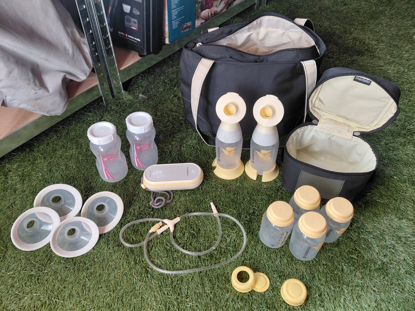 Medela Freestyle Borstkolf Set met Tas en Accessoires, Ophalen of Verzenden, Gebruikt