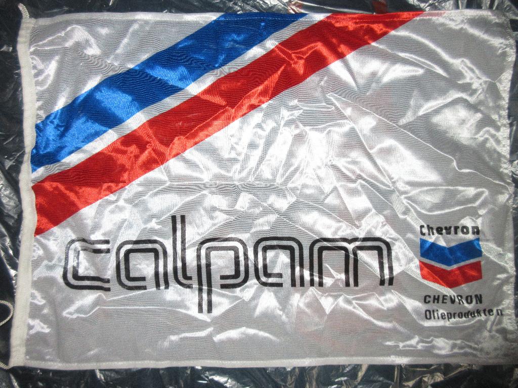 Oude vlag scheepsvlag Calpam Chevron olieproducten, Ophalen of Verzenden, Gebruikt
