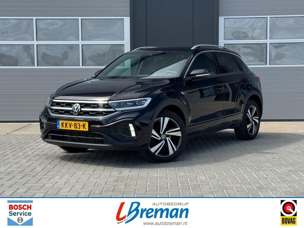 Volkswagen T-ROC 1.5 TSI DSG R-LINE BUSINESS+ Trekhaak IQ Li, Auto's, Volkswagen, Huisgarantie, 4 cilinders, Zwart, 1253 kg