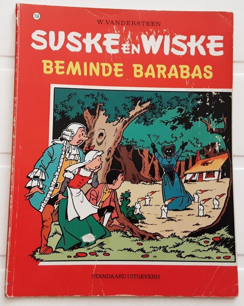 1e druk Suske en Wiske 156 Beminde Barabas - 1975, Boeken, Stripboeken, Eén stripboek, Ophalen of Verzenden, Gelezen
