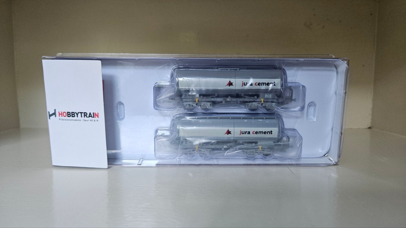 Hobbytrain H23481 2er Set Silowagen Uacs Jura-Cement N, Ophalen of Verzenden, Gelijkstroom, Overige merken