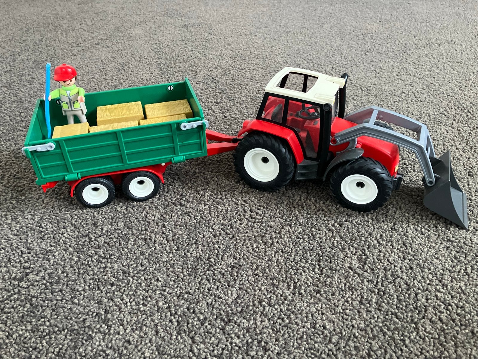 Playmobil tractor met aanhanger en kleine tractor, Ophalen, Gebruikt, Jongen of Meisje