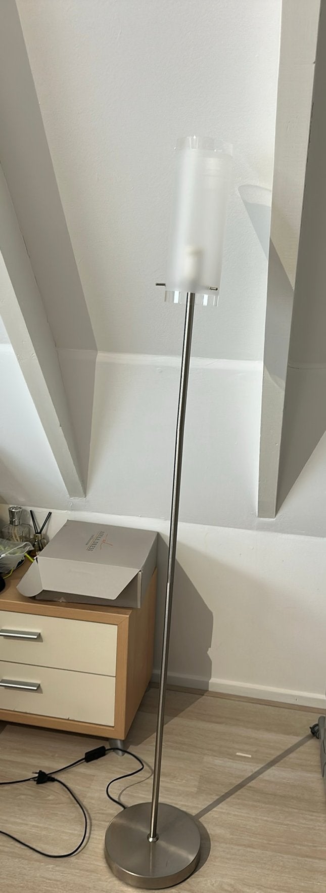Staande Lamp, Huis en Inrichting, Lampen | Vloerlampen, Ophalen, Zo goed als nieuw, Minder dan 100 cm