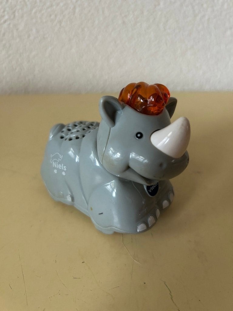 VTech Zoef Zoef Dieren - Niels Neushoorn, Ophalen of Verzenden, Gebruikt, 6 maanden tot 2 jaar