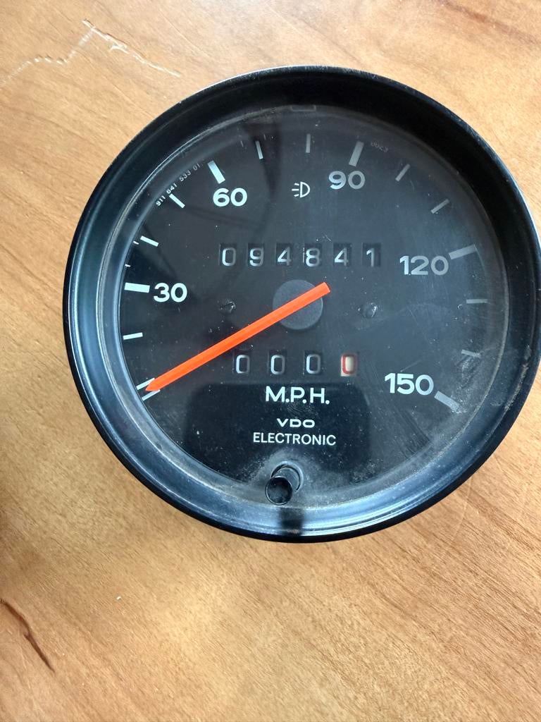 Porsche 911 3.0-3.2 Odometer/Mijlenteller VDO Getest, Auto-onderdelen, Dashboard en Schakelaars, Ophalen of Verzenden, Gebruikt