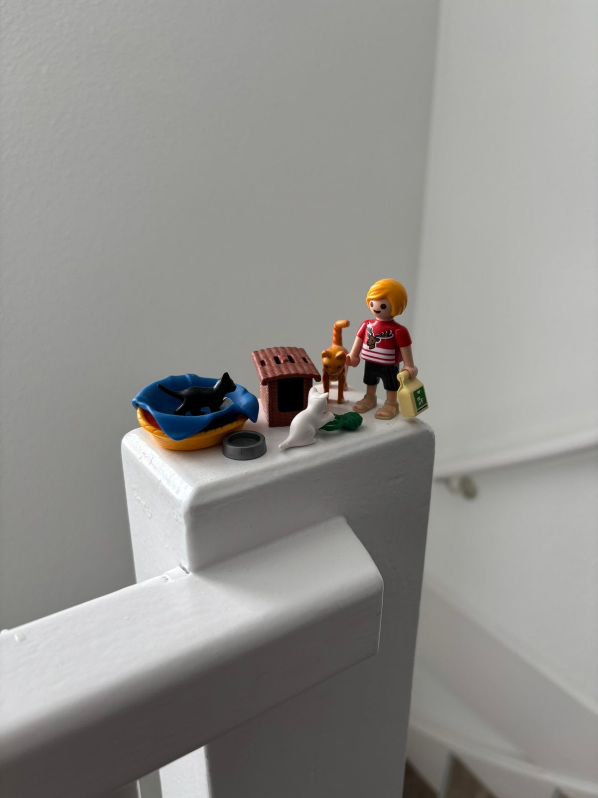 Playmobil 5535 Poezenfamilie met mand – compleet, Complete set, Ophalen of Verzenden, Zo goed als nieuw, City life