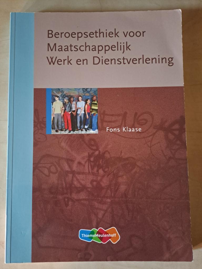 Beroepsethiek voor Maatschappelijk Werk en Dienstverlening, Fons Klaase, Zo goed als nieuw, Gamma, HBO