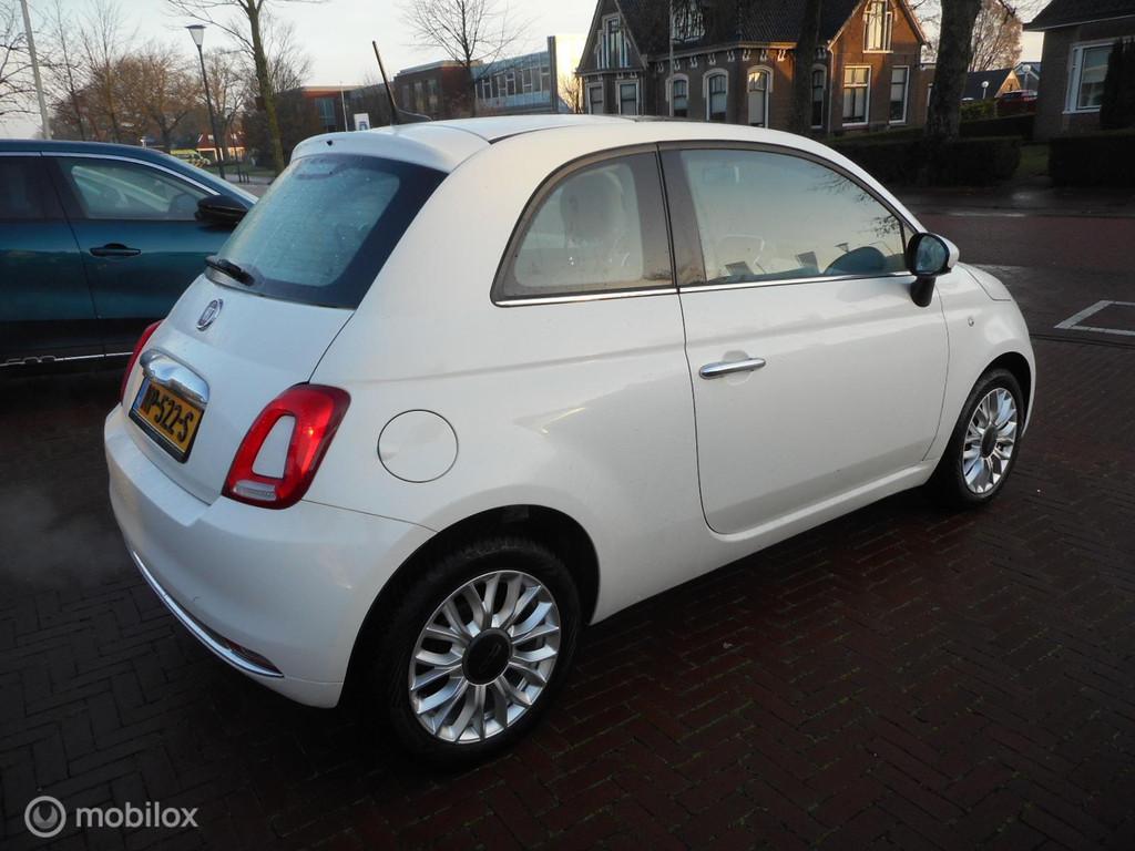 Fiat 500 1.2 Lounge 4-CILINDER+AIRCO+BLUETOOTH+4-SEIZOEN-BAN, Auto's, Fiat, Voorwielaandrijving, Gebruikt, 4 cilinders, 840 kg