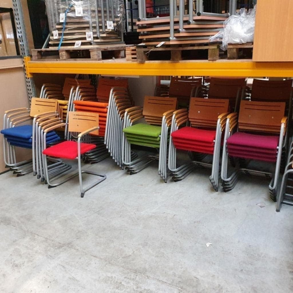 Stevige schoolstoelen hout, kunststof voor scholen of thuis, Ophalen, Gebruikt, Kunststof, Vijf, Zes of meer stoelen
