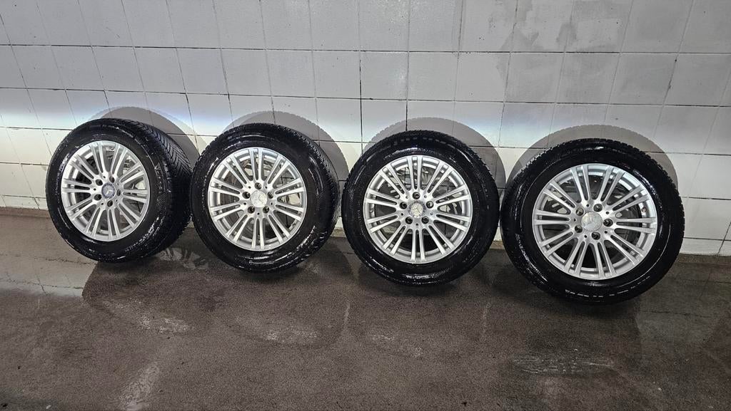 Originele Mercedes-Benz velgen met Minerva banden., Auto-onderdelen, Banden en Velgen, Gebruikt, 16 inch, Banden en Velgen, Ophalen of Verzenden