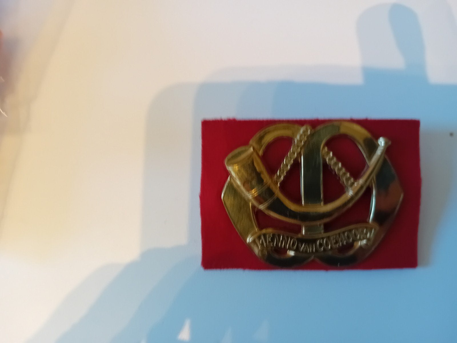 baretembleem Menno van Coehoorn, Verzamelen, Verzenden, Landmacht, Nederland, Embleem of Badge