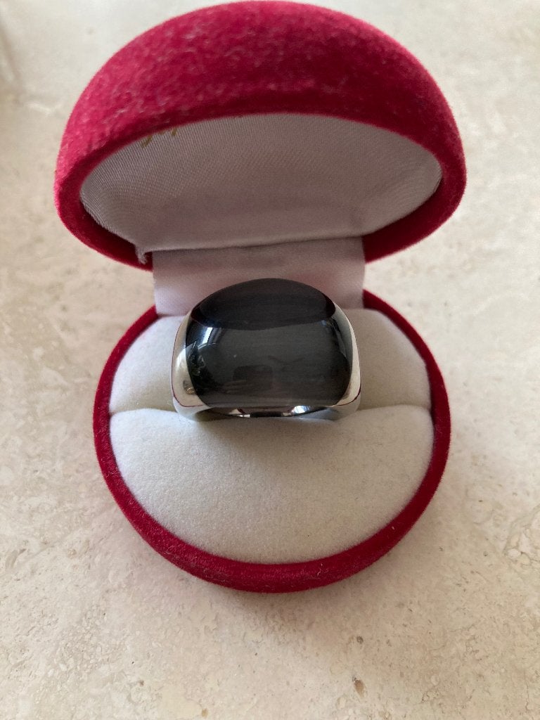 Calvin klein ring, Ophalen of Verzenden, Zo goed als nieuw, 17 tot 18, Met edelsteen