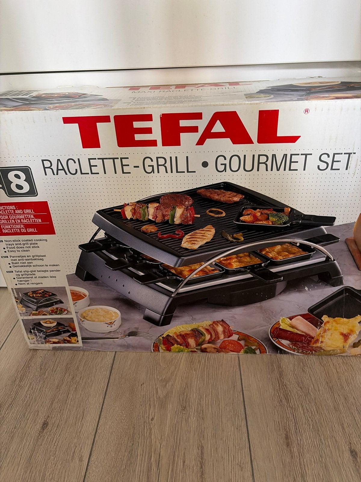 Tefal Raclette-Grill Gourmet Set voor 8 personen, Ophalen of Verzenden, Zo goed als nieuw, 8 personen of meer