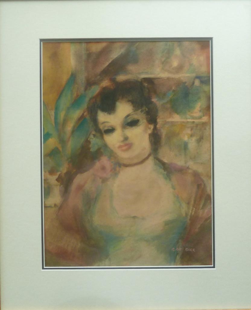 Raphaël de Buck aquarel, Antiek en Kunst, Kunst | Schilderijen | Klassiek, Ophalen of Verzenden