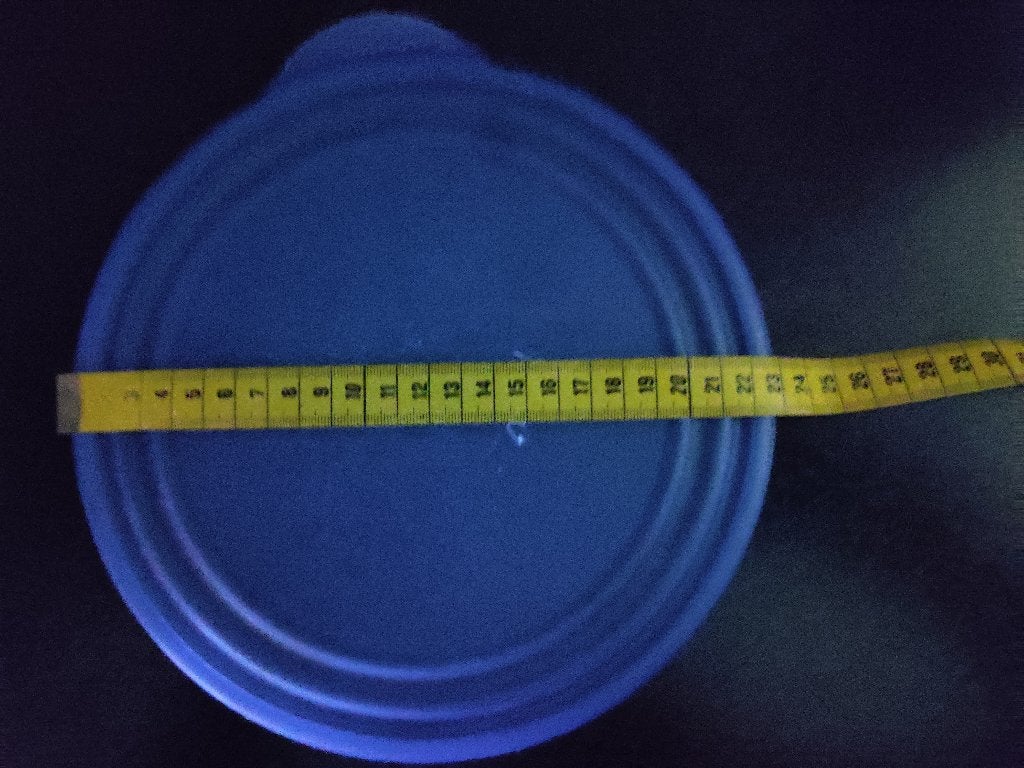 2 Tupperware deksels voor Eleganzia schaal doorsnede 22,5 cm, Ophalen of Verzenden, Gebruikt, Blauw, Schaal