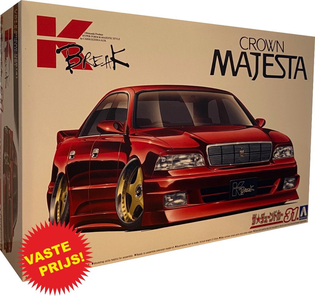 Toyota Crown Majesta K-Break (Aoshima 06309) 1/24, Overige merken, Auto, Groter dan 1:32, Nieuw