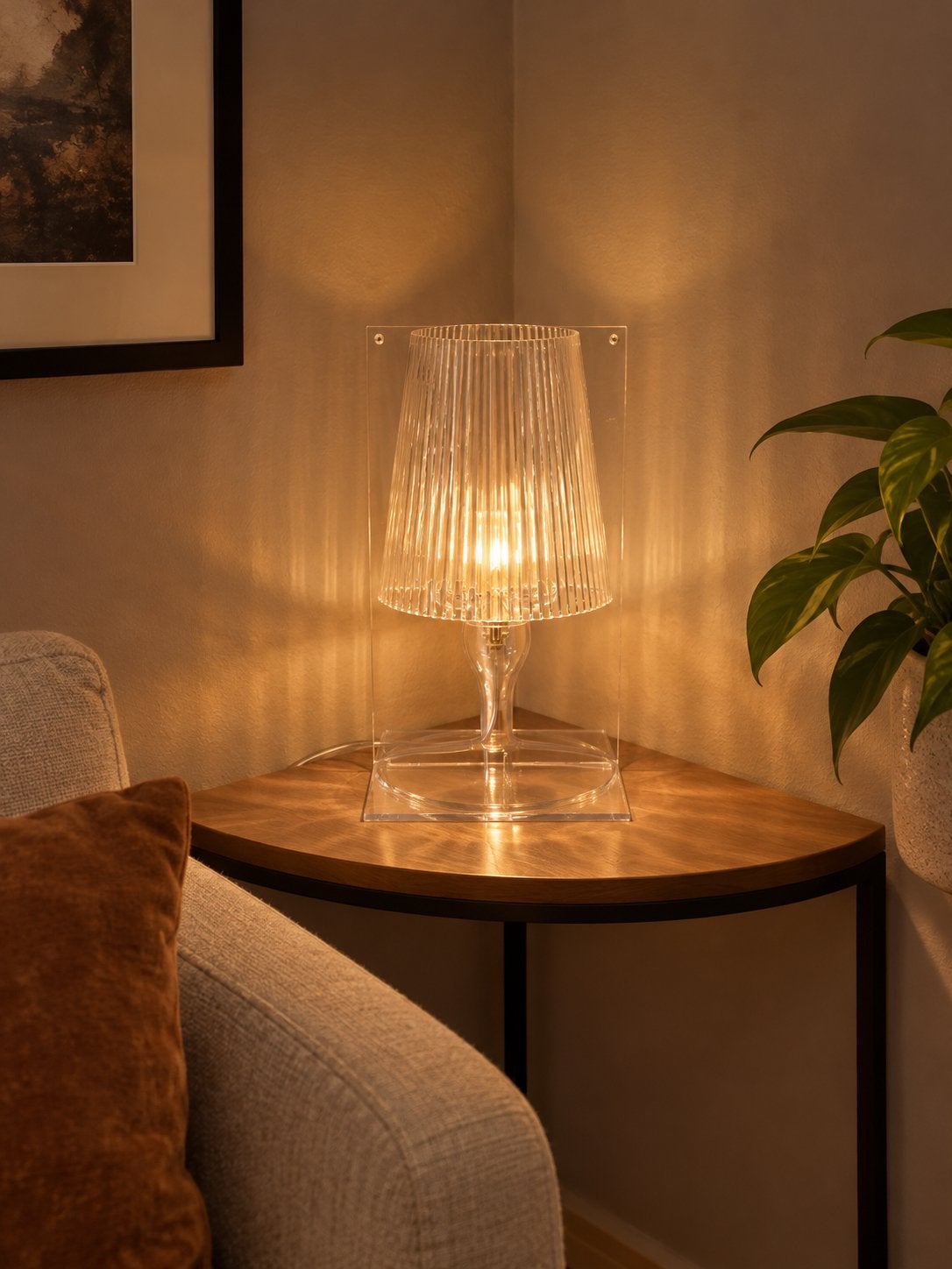 Vintage Kartell Take tafellamp, *, Kunststof, Gebruikt, Verzenden