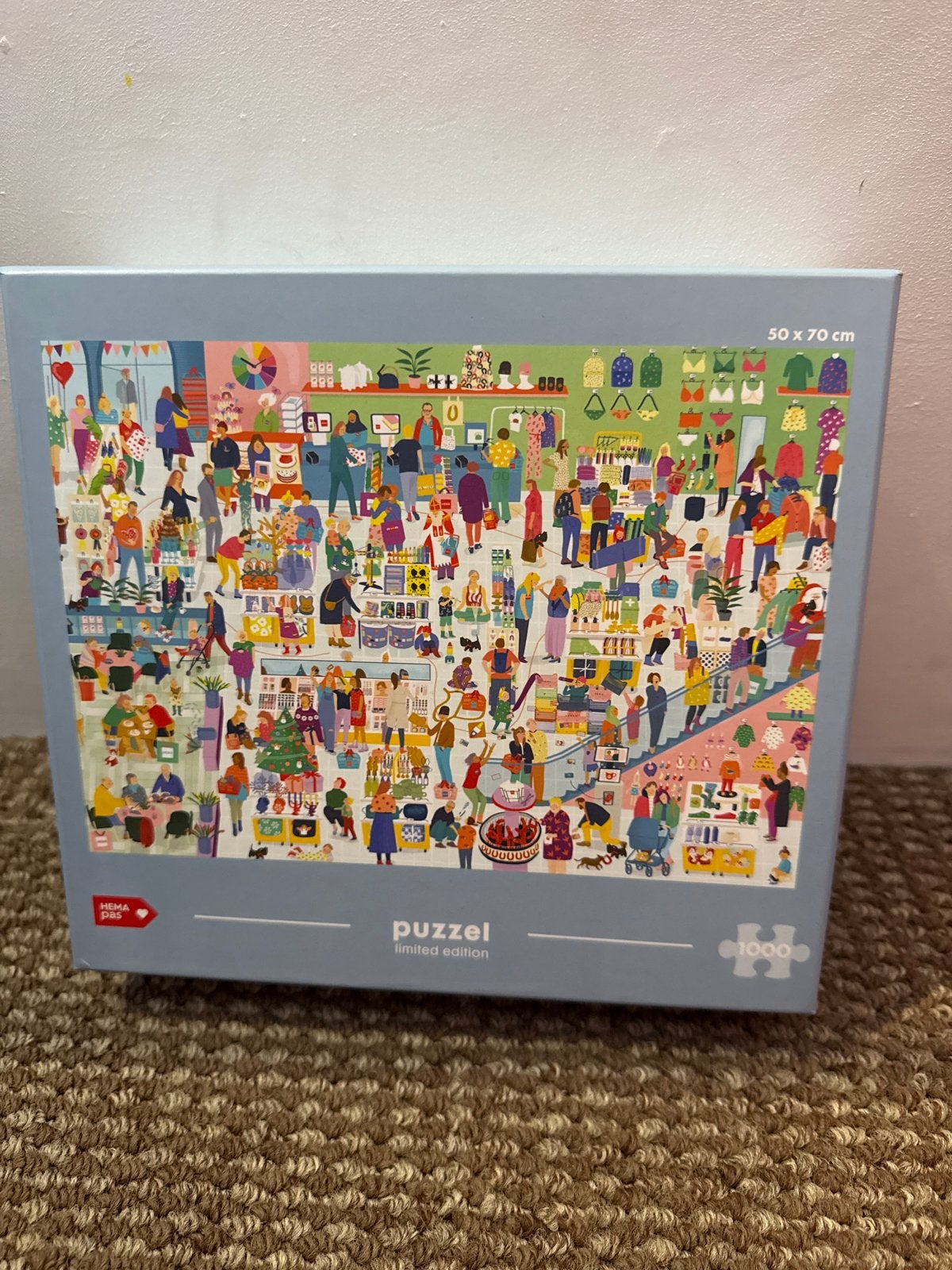 Hema Puzzel Limited Edition 1000 stukjes 50x70 cm, Een of twee spelers, Ophalen of Verzenden, Zo goed als nieuw