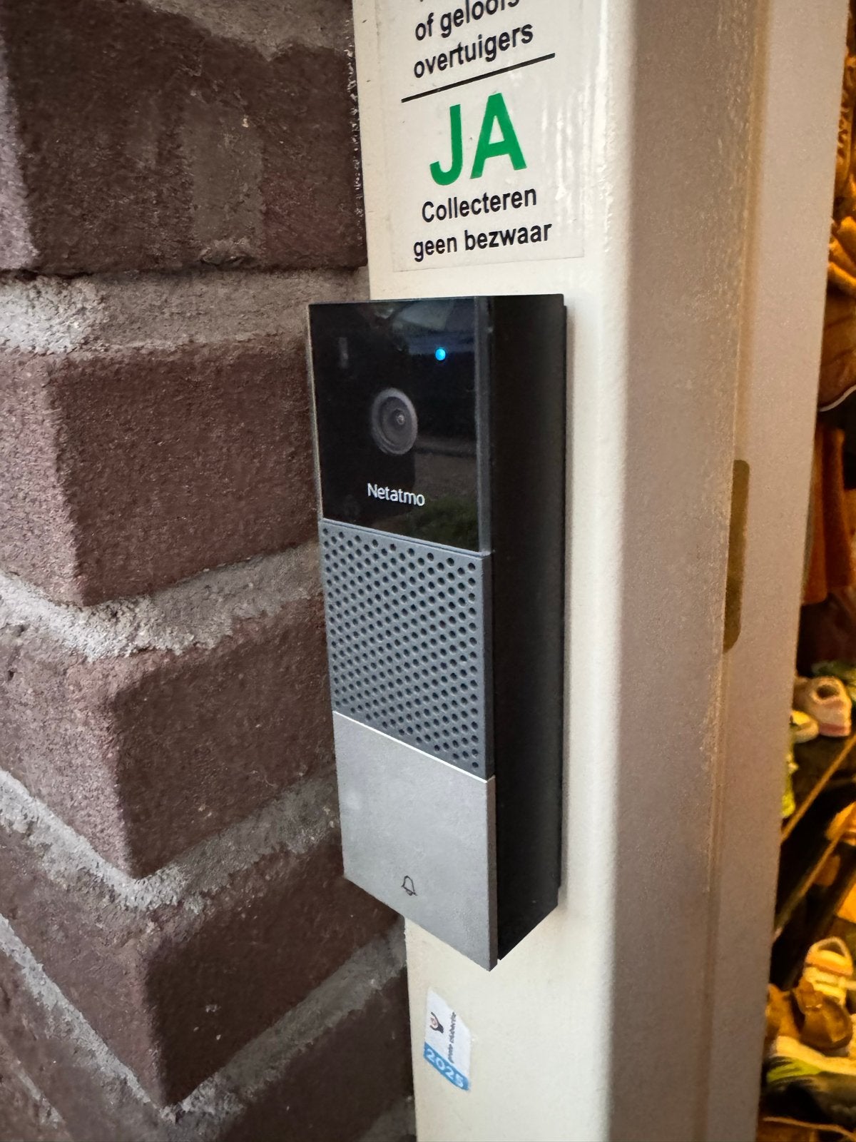 Netatmo Smart Video Deurbel - Draadloos en Slim, Huis en Inrichting, Deurbellen, Ophalen of Verzenden, Bewegingsdetectiesensor