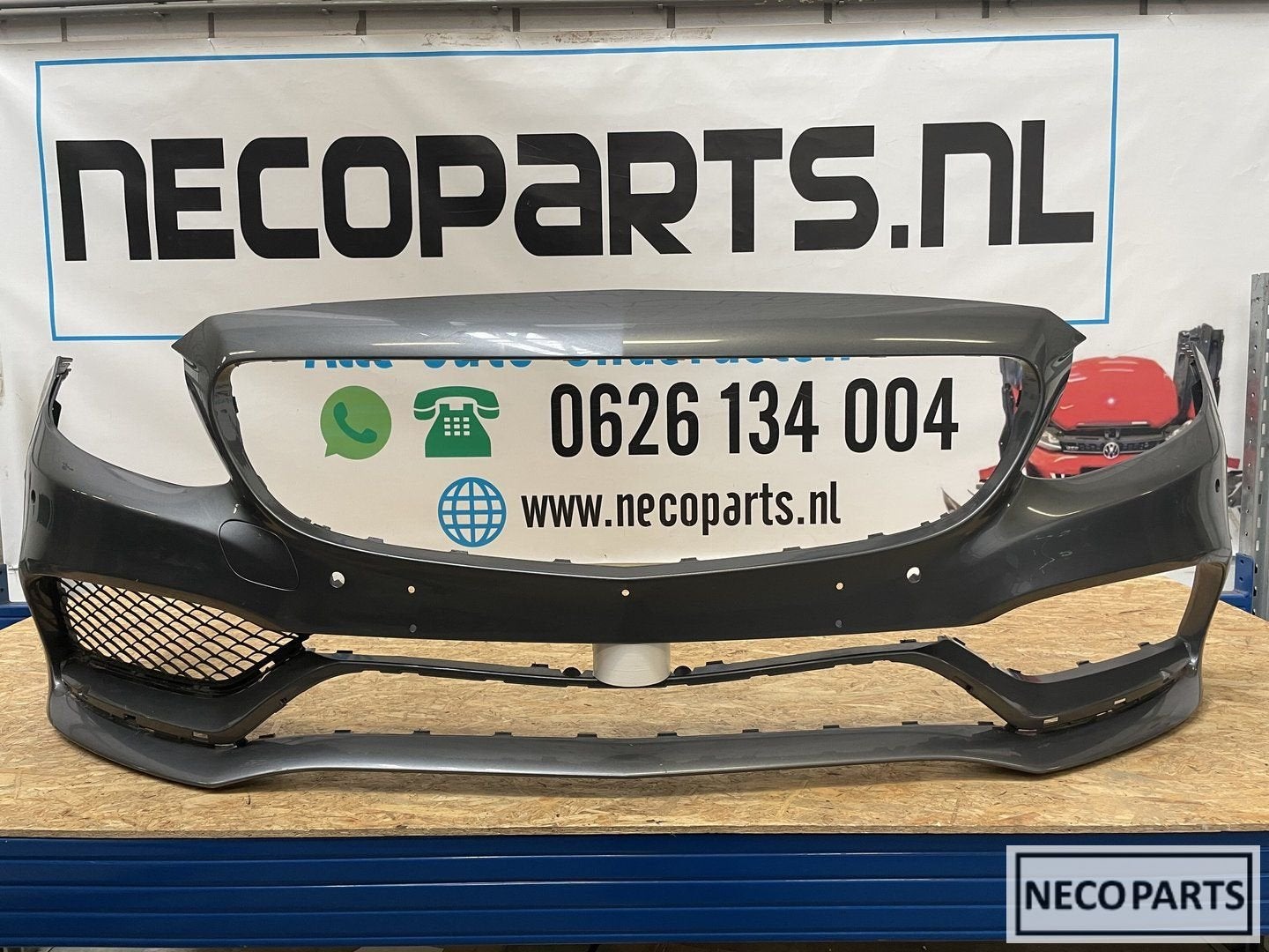 BUMPER C KLASSE W205 C63 C63S AMG VOORBUMPER ORIGINEEL, Gebruikt, -, Ophalen of Verzenden, -