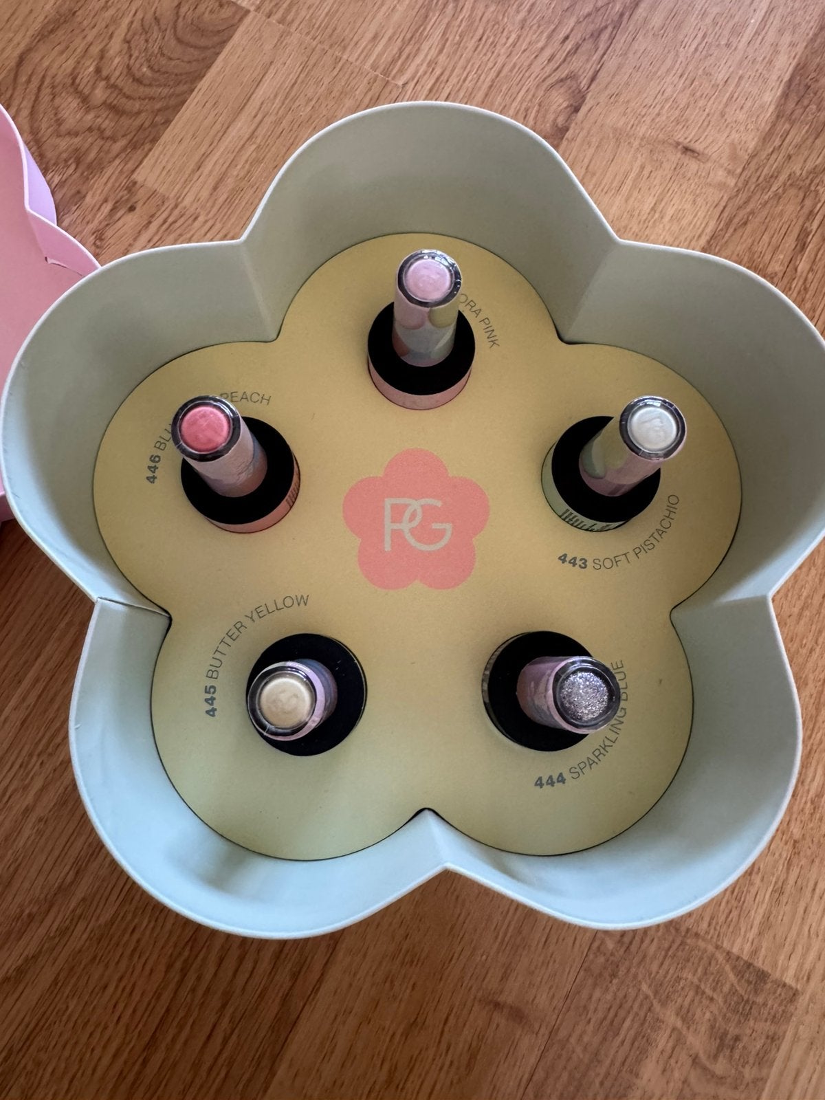 Pink Gellac box 5 stuks nagellak, Ophalen of Verzenden, Zo goed als nieuw, Overige kleuren, Handen en Nagels
