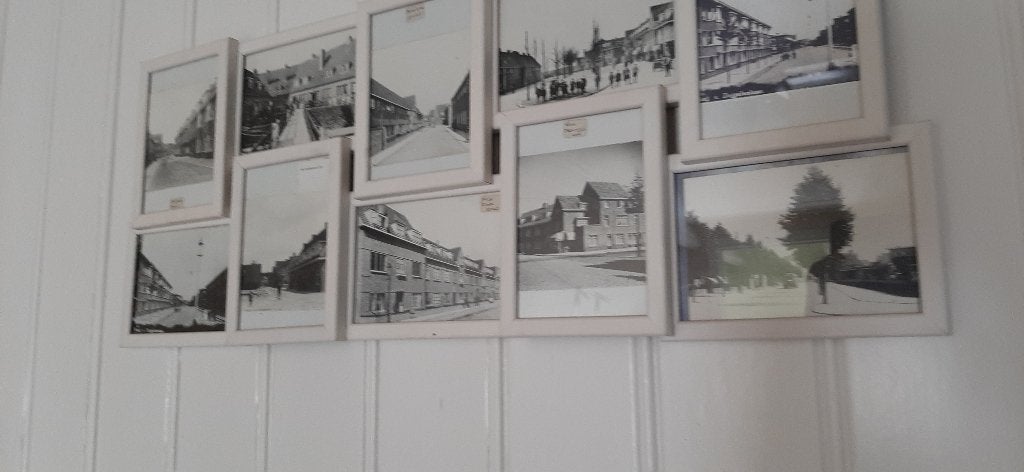 foto Collage, Gebruikt, Wit, Hangend, Hout