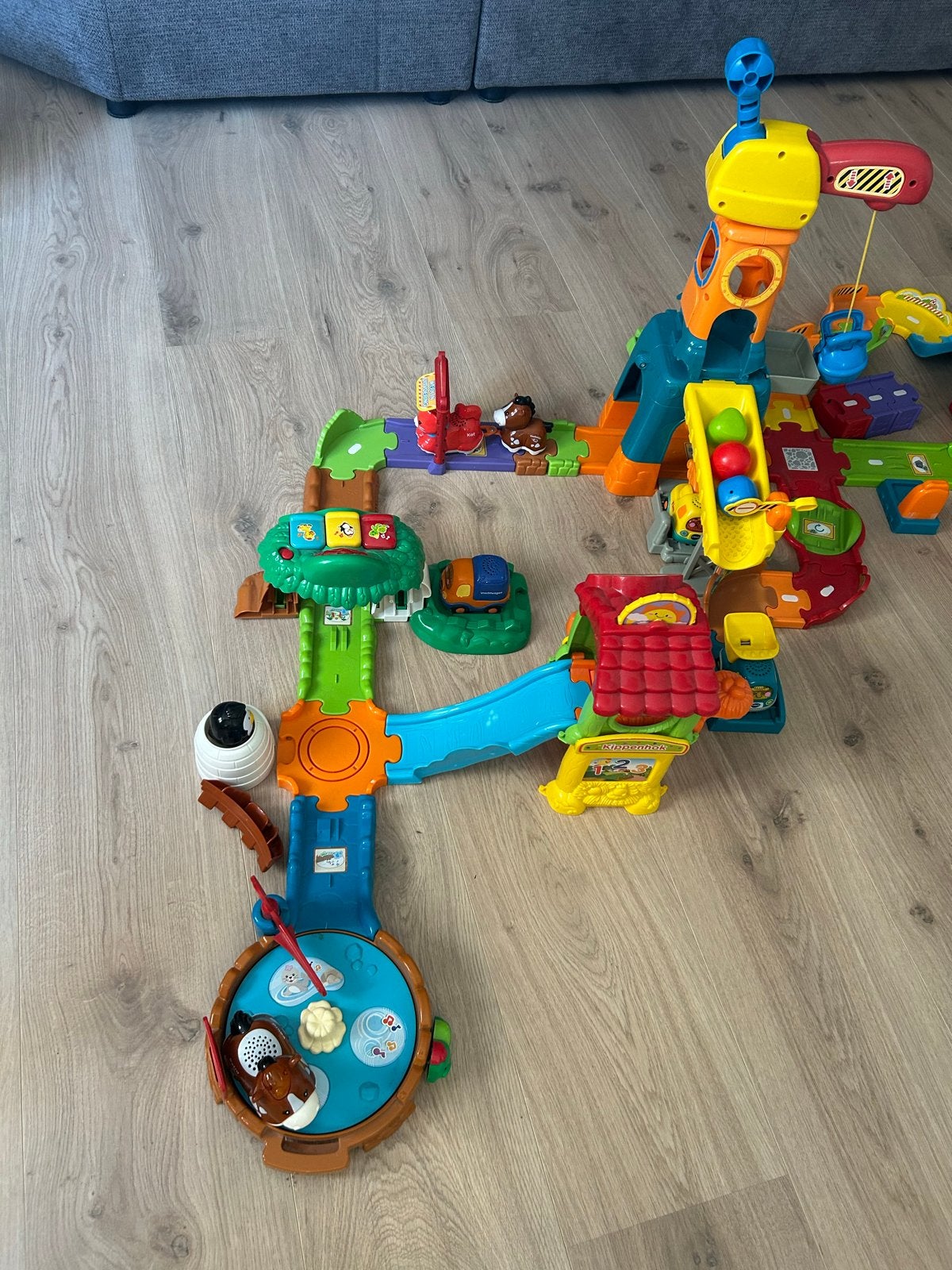 VTech Toet Toet Auto's Dierentuin en Garage Speelset, Kinderen en Baby's, Speelgoed | Vtech, Ophalen of Verzenden, Gebruikt, 6 maanden tot 2 jaar