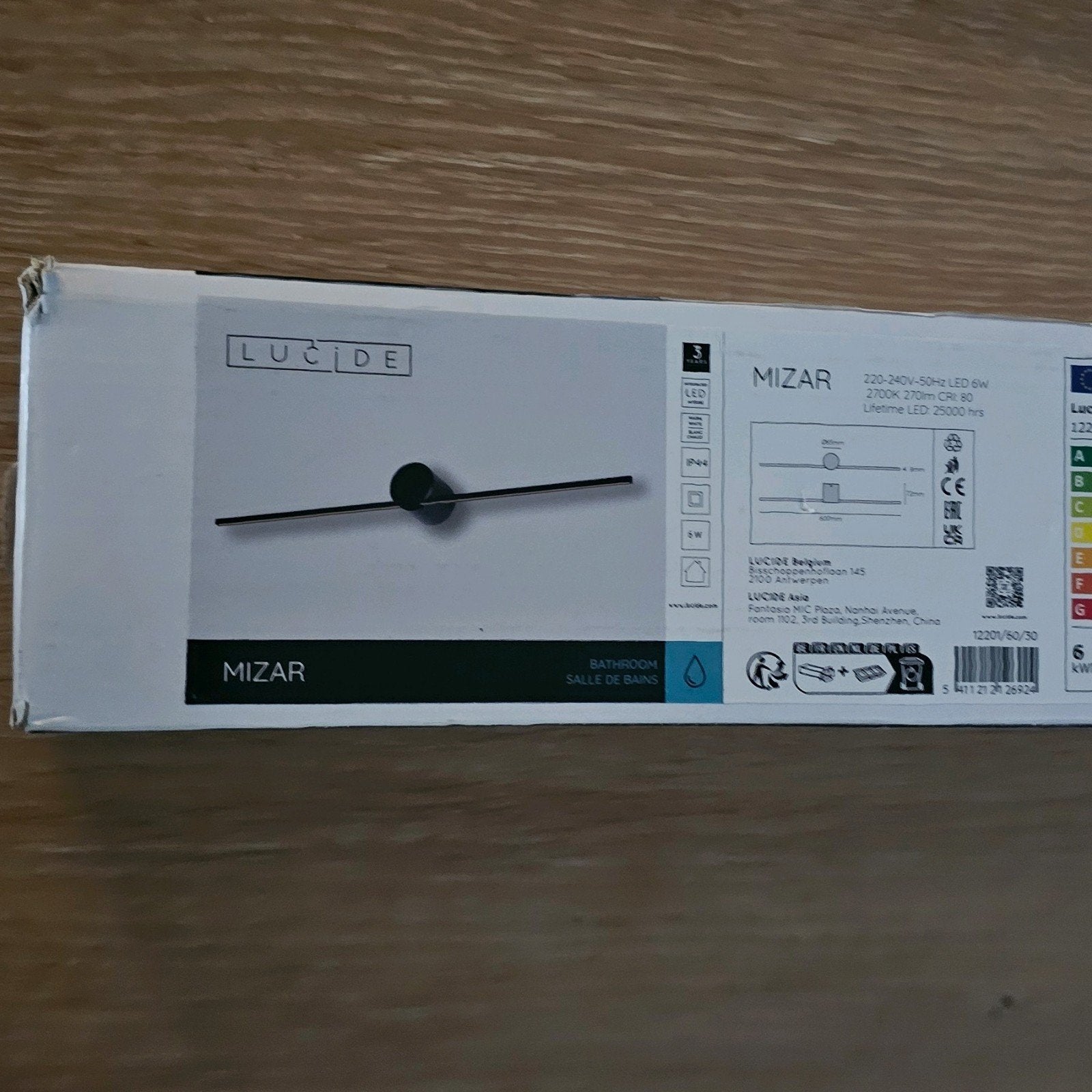 Nieuwe Lucide MIZAR LED Wandlamp – Nieuw in Verpakking, Ophalen of Verzenden, Nieuw