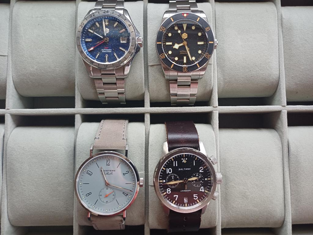 Horloges San Martin - Sugess - Baltany, Sieraden, Tassen en Uiterlijk, Horloges | Heren, Overige merken, Staal, Staal, Verzenden