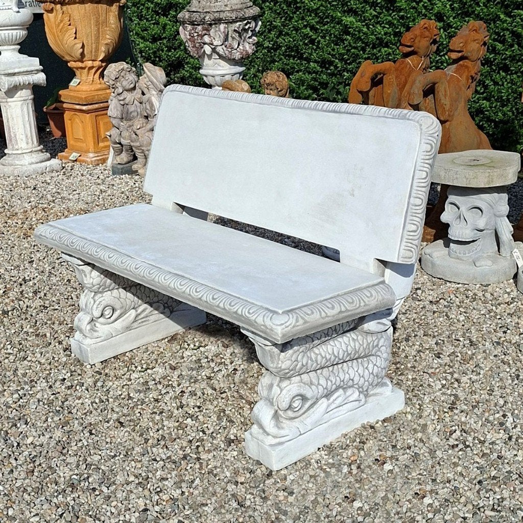 Tuinbank met leuning betonnen bank, Ophalen, Nieuw, Overige materialen