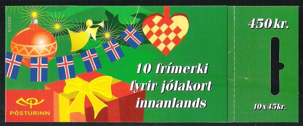IJsland Mi nr 1024 10x in automaatboekje postfris Kerst, Verzenden, IJsland, Postfris