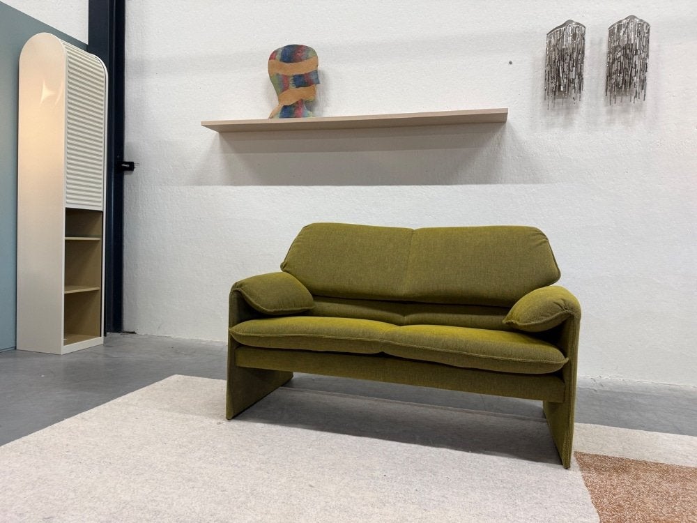Nieuw Leolux Bora Beta 2 Zits Bank groen beams stof 147, Leolux, Info@leolux.nl, 75 tot 100 cm, Ophalen of Verzenden