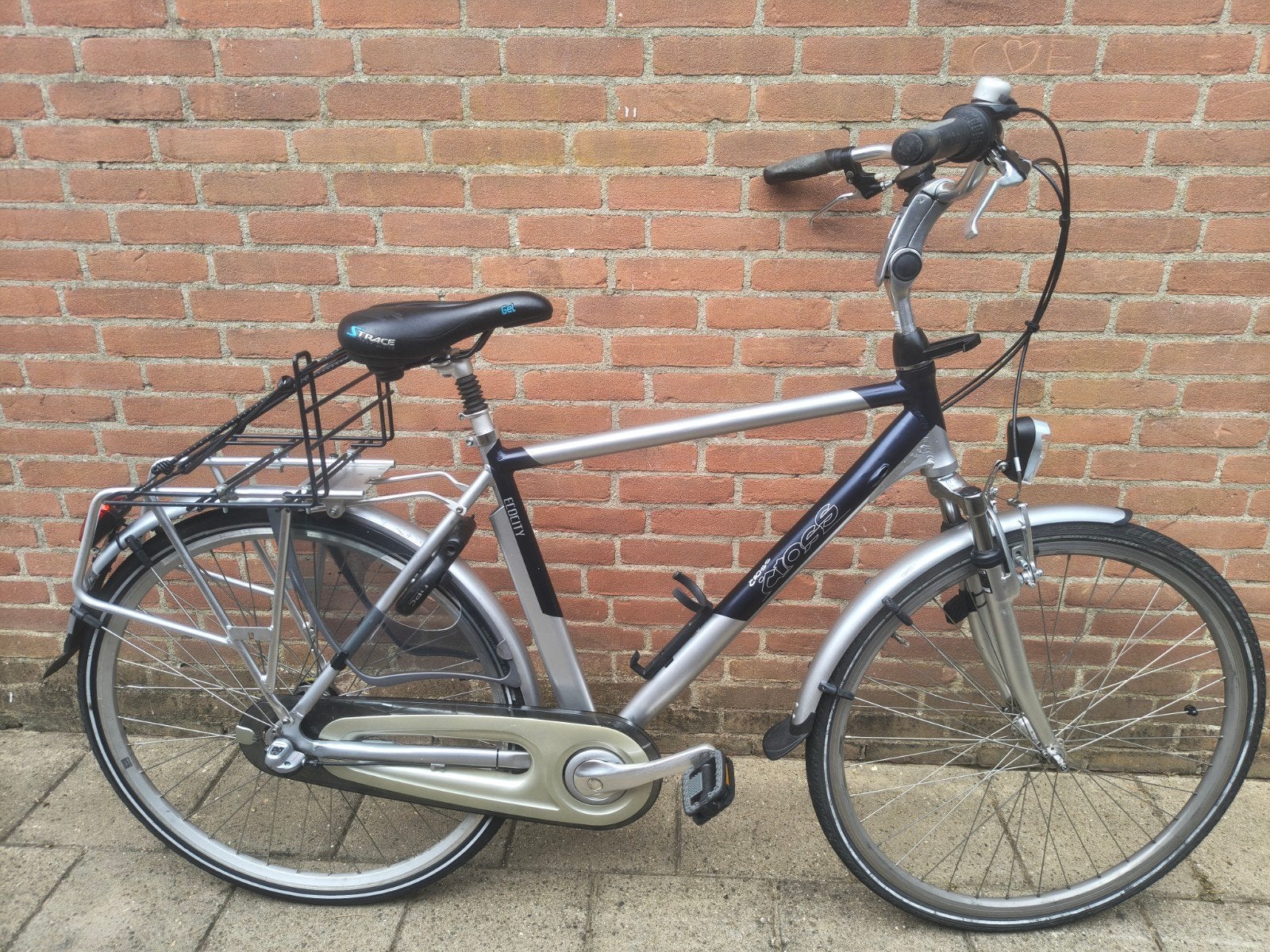 Herenfiets jongensfiets 56 cm, Versnellingen, Zo goed als nieuw, 53 tot 57 cm, Ophalen