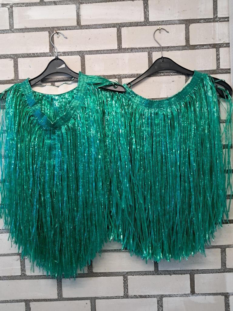 2 hawaii rokjes, Kinderen en Baby's, Carnavalskleding en Verkleedspullen, Ophalen of Verzenden, 134 t/m 140, Meisje