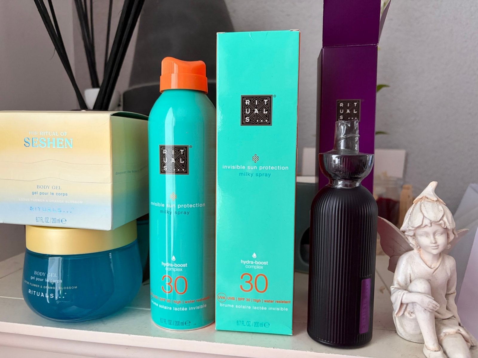 Rituals zonnebrand bodygel Seshen geurstokjes yozakura, Ophalen, Nieuw, Zonnebrand of After Sun