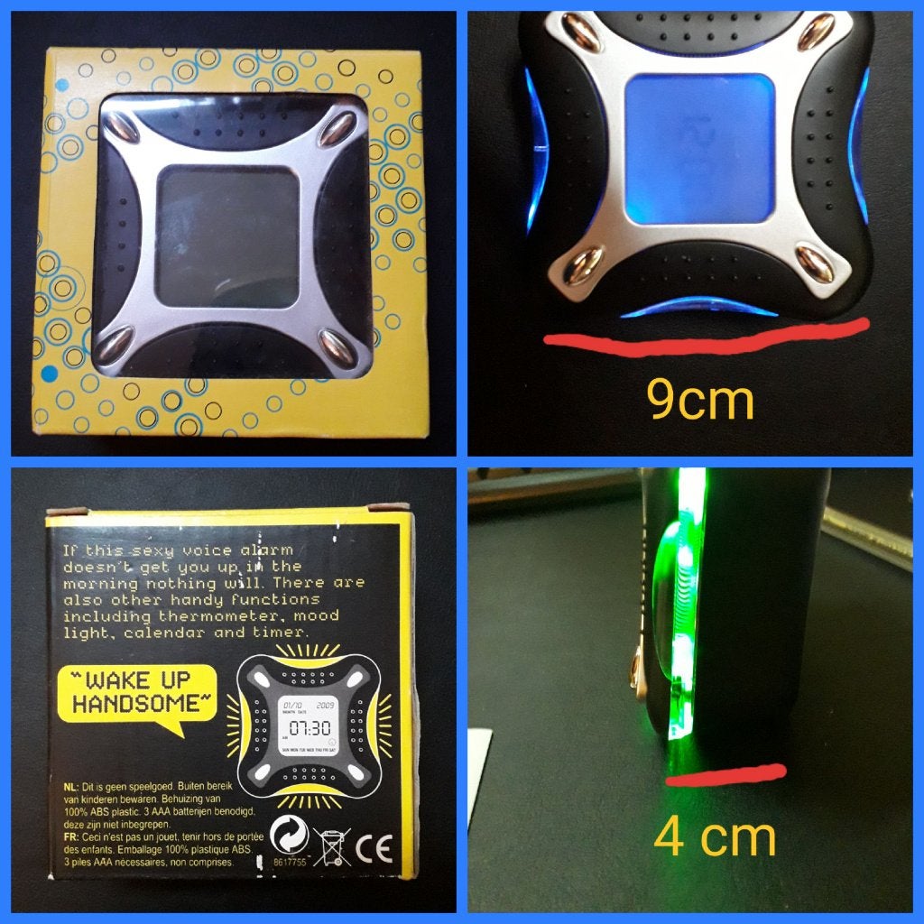 Wekker AXE voice alarm klok € 10,00, Analoog, Nieuw, Ophalen of Verzenden, Modern