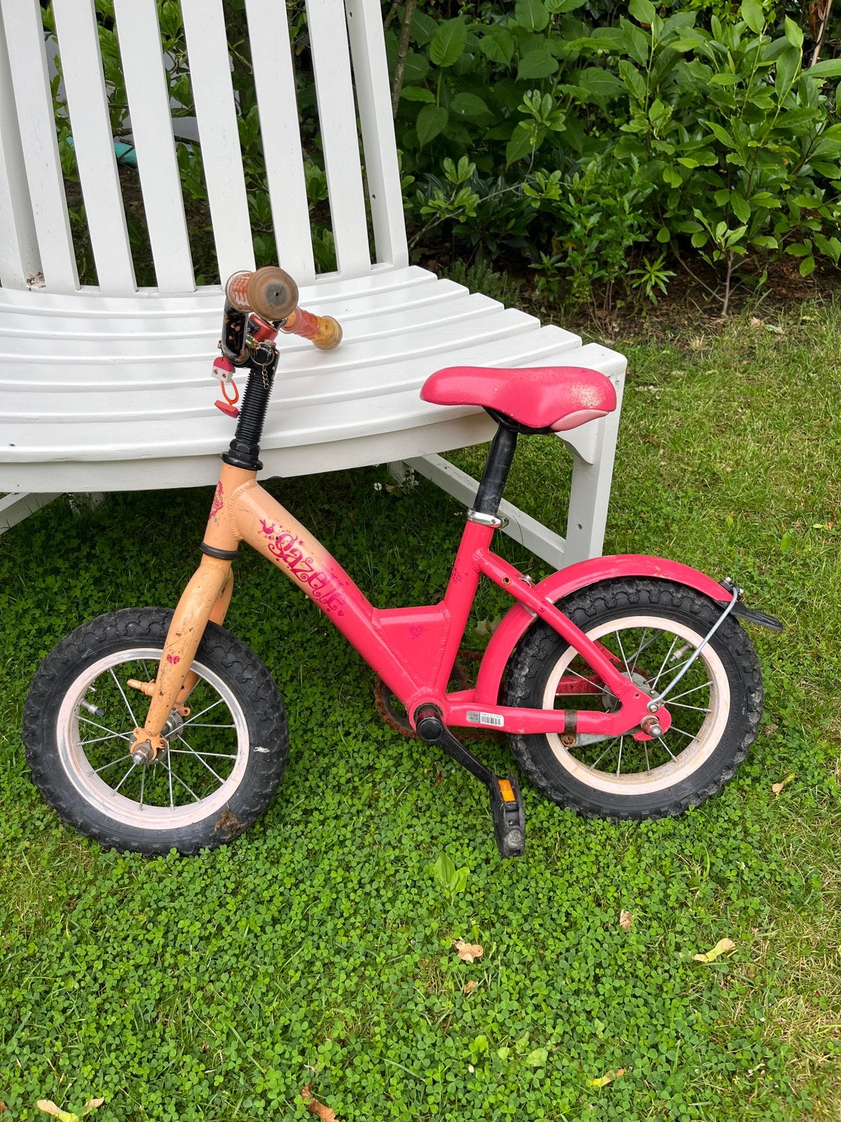 Gazelle meisjesfiets 12.5 inch voor 2,5-4,5 jaar, Ophalen, Gebruikt, Terugtraprem, Minder dan 16 inch
