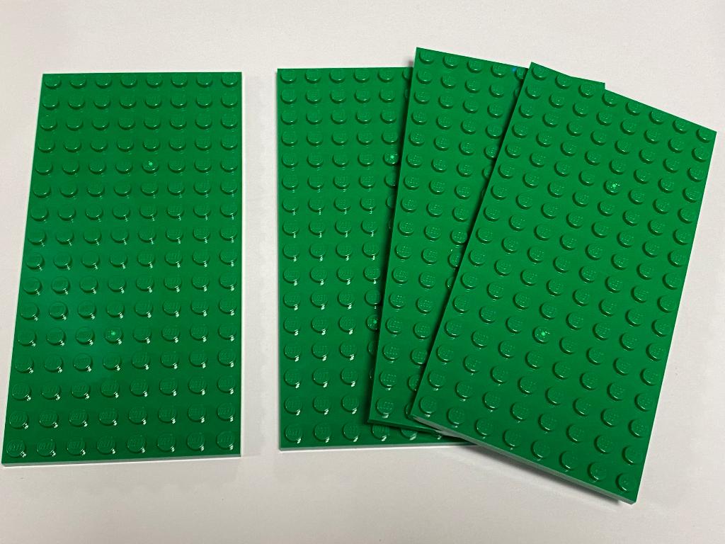 Partij 4x nieuwe 8x16 lego platen in diverse kleuren, Overige thema's, Lego, Nieuw, Ophalen of Verzenden