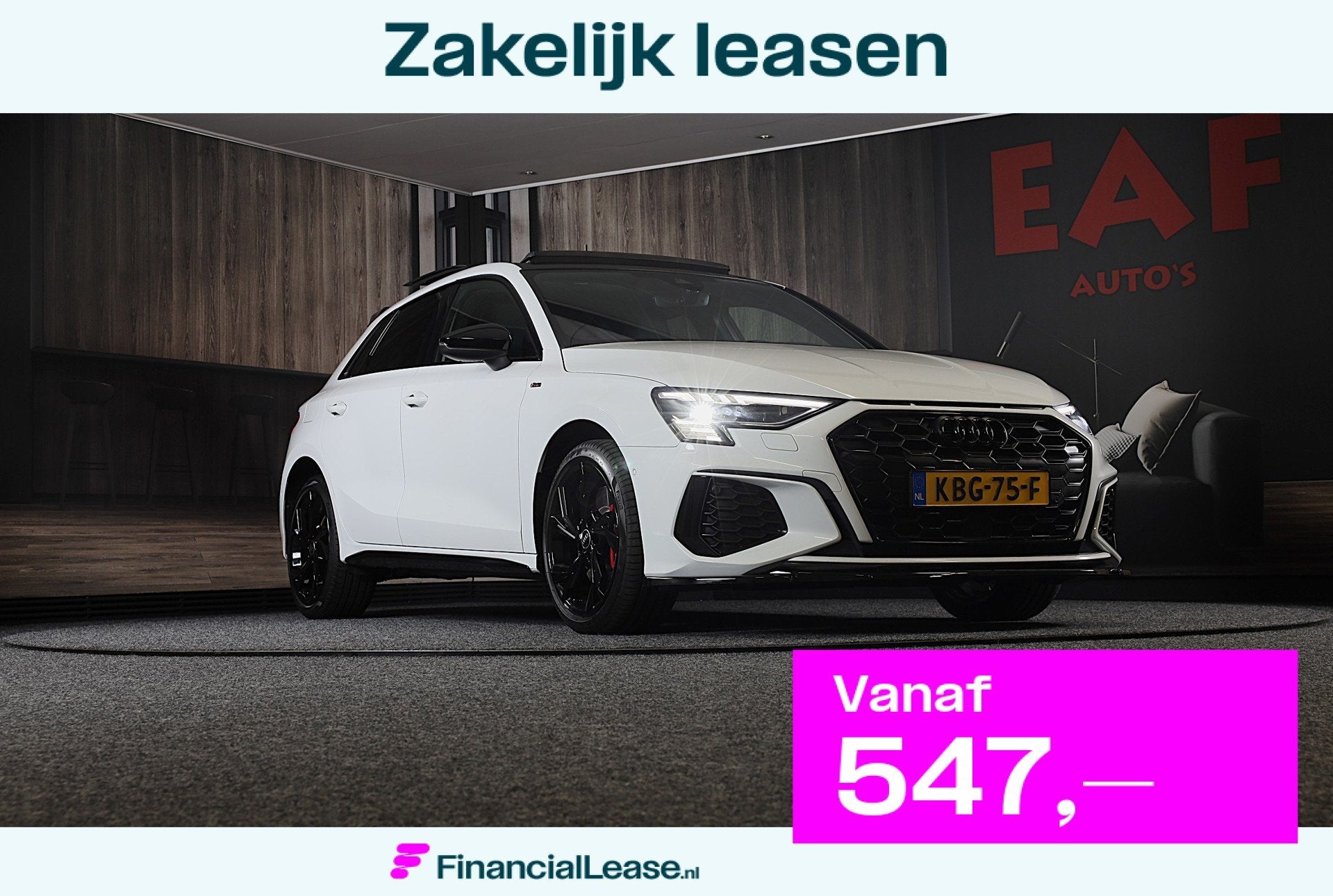 Audi A3 Sportback 45 TFSI e RS3 Look / 245 PK / RS Zetels /, Gebruikt, Euro 6, 4 cilinders, Wit