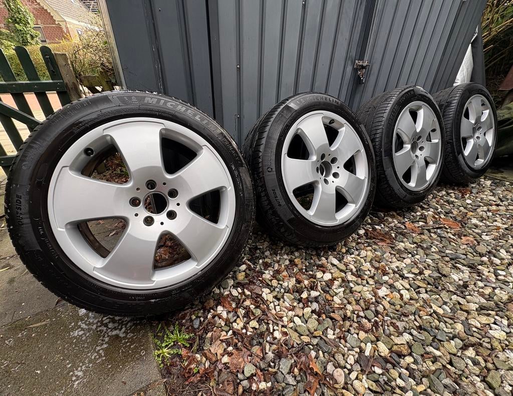 18 inch Mercedes Benz W221 S klasse W216 CL velgen Michelin, Ophalen, 18 inch, Gebruikt, 255 mm