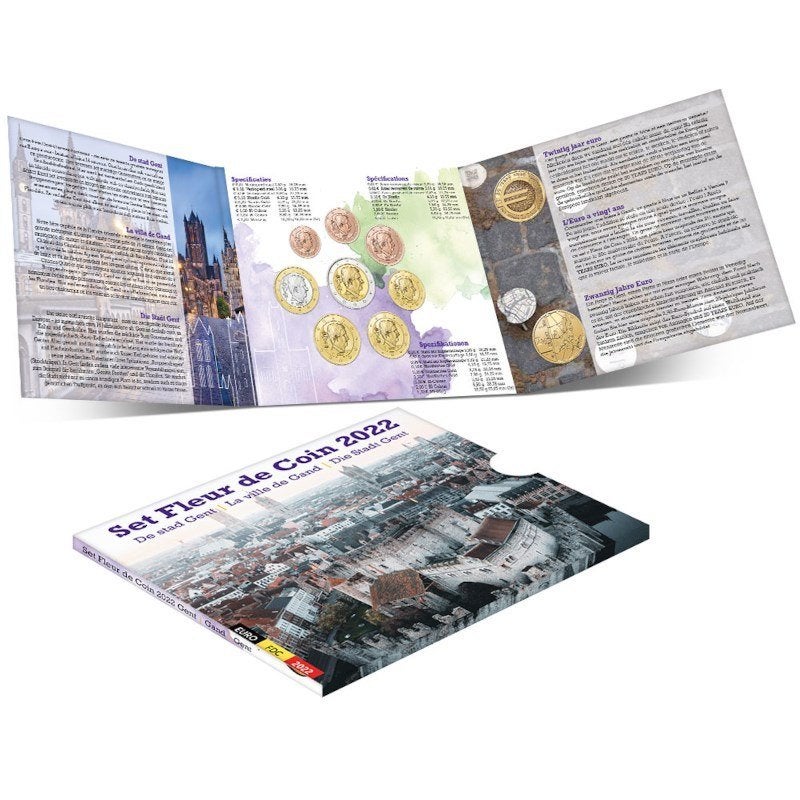 BU set Belgie 2022 - 1 cent t/m 2 + 2x 2,5 euro - Blister, Verzenden, België, Overige waardes, Setje