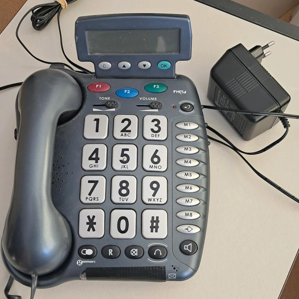 Telefoon voor slechtzienden - Grote toetsen en display, Ophalen