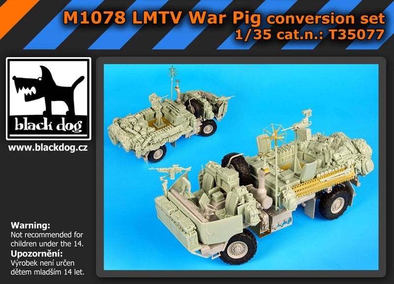 D-530,BLACK DOG 1-35,NO,T35077,M1078 LMTV War pig conversion, Overige merken, 1:32 tot 1:50, Overige typen, Nieuw