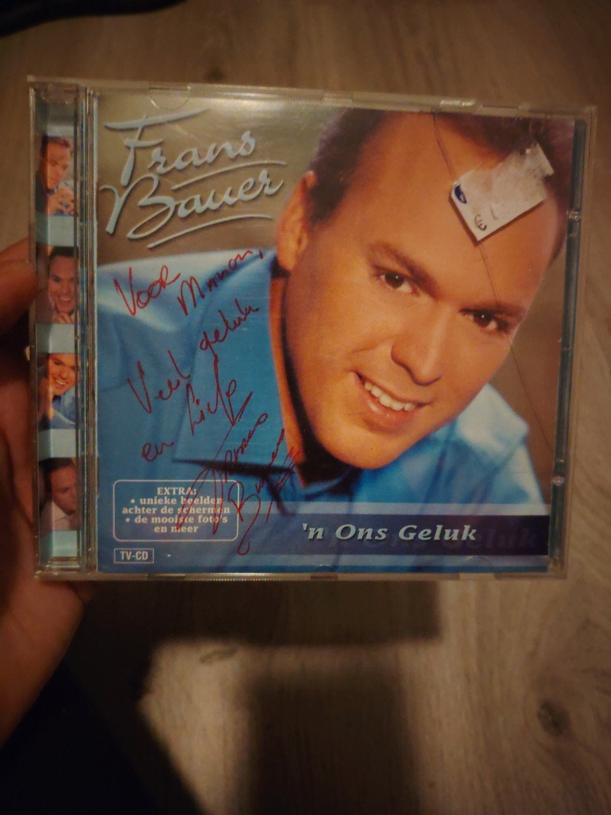 Frans Bauer - 'n Ons Geluk (Gesigneerd) handtekening, Cd's en Dvd's, Levenslied, Ophalen of Verzenden, Zo goed als nieuw, Bonusmateriaal