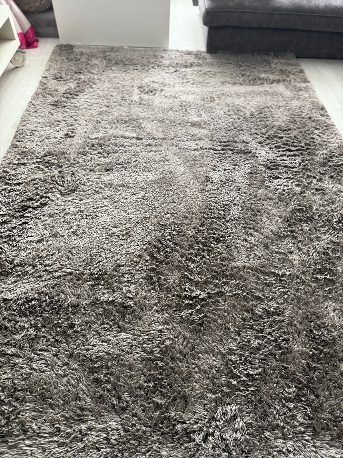 FRAAI Shaggy Blaze Grijs Carpet/ vloerkleed 200x 290cm cm, Ophalen, 200 cm of meer, Zo goed als nieuw, Grijs