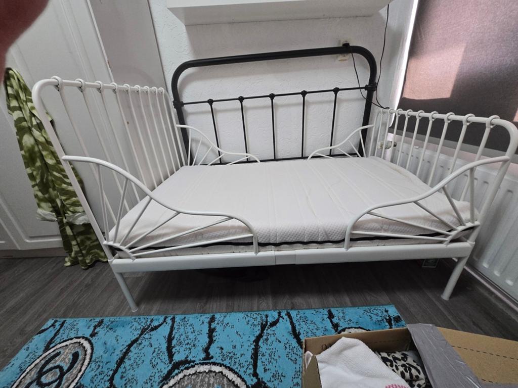 Peuterbed / meegroei inclusief van Ikea, Ophalen, Gebruikt, 90 cm, Eenpersoons